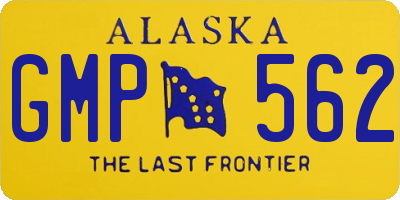 AK license plate GMP562