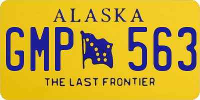 AK license plate GMP563
