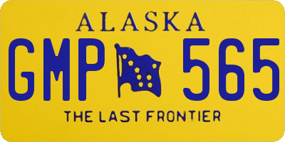 AK license plate GMP565