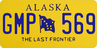 AK license plate GMP569