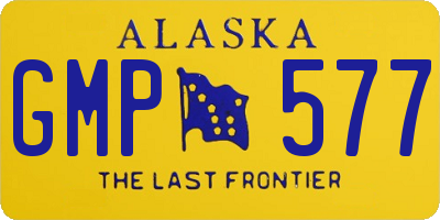 AK license plate GMP577