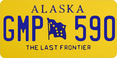 AK license plate GMP590