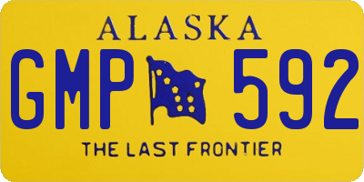 AK license plate GMP592