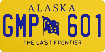 AK license plate GMP601