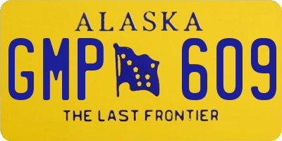 AK license plate GMP609