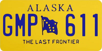 AK license plate GMP611