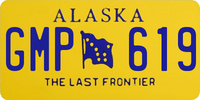 AK license plate GMP619
