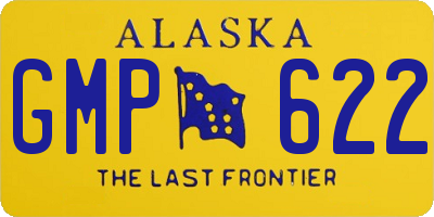 AK license plate GMP622