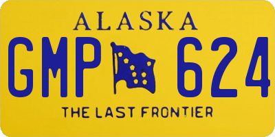 AK license plate GMP624