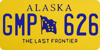 AK license plate GMP626