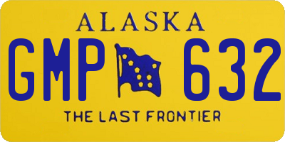 AK license plate GMP632