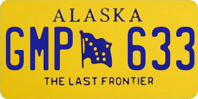 AK license plate GMP633
