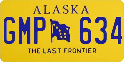 AK license plate GMP634