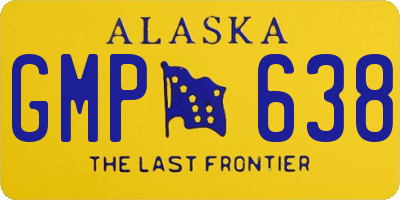 AK license plate GMP638