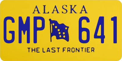 AK license plate GMP641