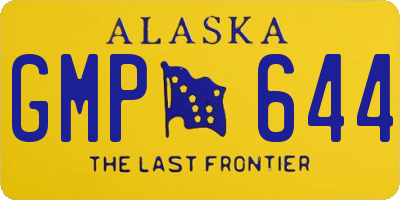 AK license plate GMP644