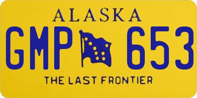 AK license plate GMP653