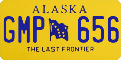 AK license plate GMP656