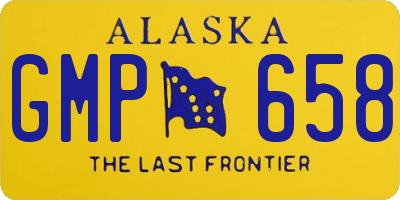 AK license plate GMP658