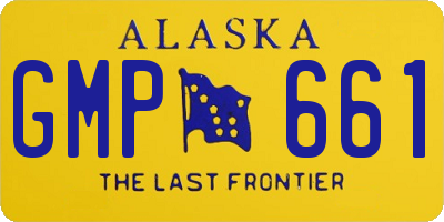 AK license plate GMP661