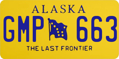 AK license plate GMP663