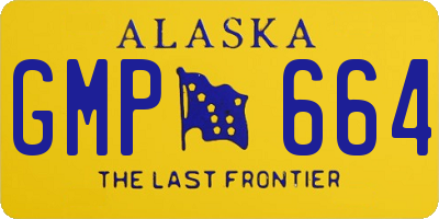 AK license plate GMP664