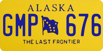 AK license plate GMP676