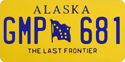 AK license plate GMP681
