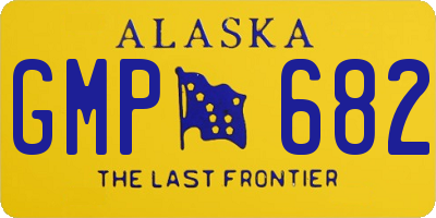AK license plate GMP682