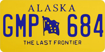 AK license plate GMP684