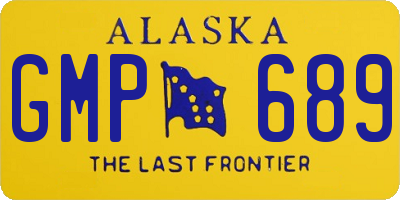 AK license plate GMP689