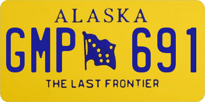 AK license plate GMP691