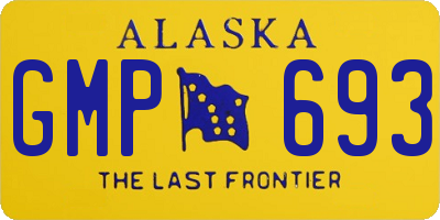 AK license plate GMP693