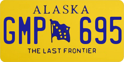 AK license plate GMP695