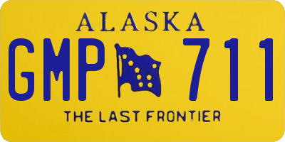 AK license plate GMP711