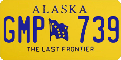 AK license plate GMP739