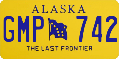 AK license plate GMP742