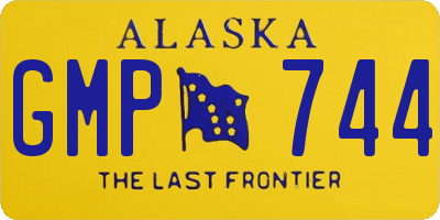 AK license plate GMP744