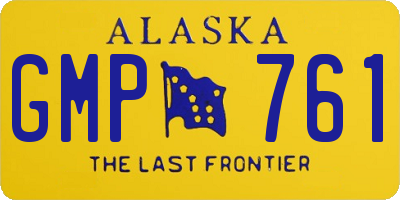 AK license plate GMP761
