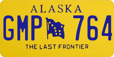 AK license plate GMP764