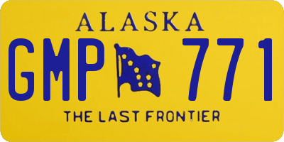 AK license plate GMP771