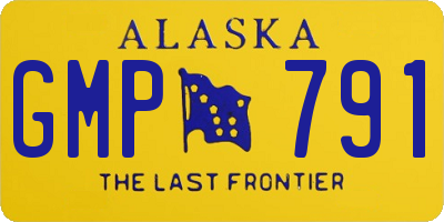 AK license plate GMP791