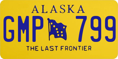 AK license plate GMP799