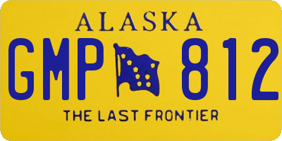 AK license plate GMP812