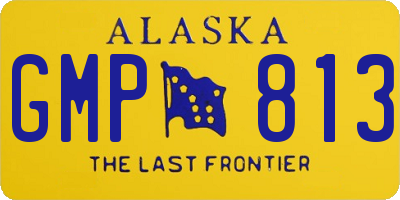AK license plate GMP813