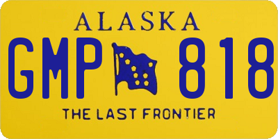 AK license plate GMP818