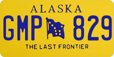 AK license plate GMP829