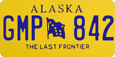 AK license plate GMP842