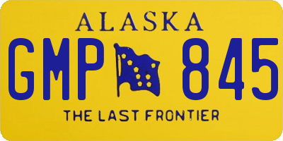 AK license plate GMP845