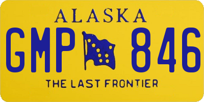 AK license plate GMP846